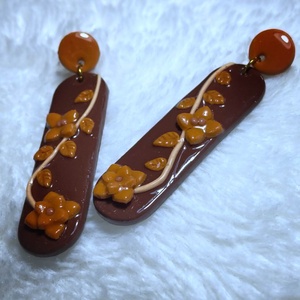 Erdei Karamell Fülbevaló - ékszer - fülbevaló - lógó fülbevaló - Meska.hu