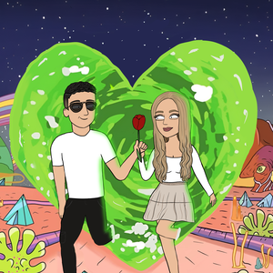 Rick és Morty személyreszabott digitális ajándék - művészet - grafika & illusztráció - digitális - Meska.hu