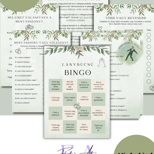 Lánybúcsús játékok I 6 db játék I Digitális termék - Meska.hu