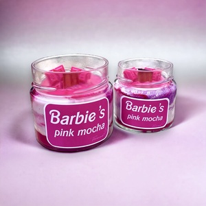 Barbie Vaníliás Illatgyertya Szójaviaszból - otthon & életmód - gyertya, illat, aroma - gyertya - Meska.hu