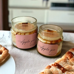 Fahéjas Almás Pite Illatú Szójagyertya - otthon & életmód - gyertya, illat, aroma - gyertya - Meska.hu