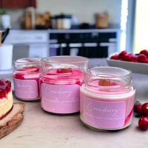 Vörös Áfonyás Sajttorta Illatgyertya - otthon & életmód - gyertya, illat, aroma - gyertya - Meska.hu