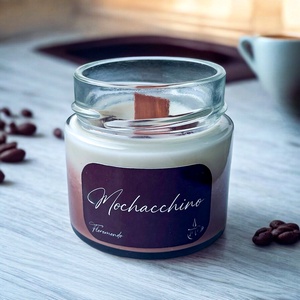 Mochacchino Csokoládés, Rumos Kávé Illatú Szójagyertya, Otthon & Életmód, Gyertya, illat, aroma, Gyertya, Gyertya-, mécseskészítés, MESKA