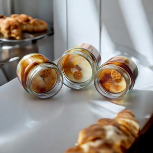 Bourbon Caramel Macchiato Illatú Téli Szójagyertya - otthon & életmód - gyertya, illat, aroma - gyertya - Meska.hu