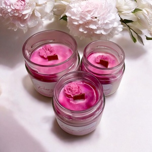 Peony Smash Bazsarózsa Illatú Tavaszi Szójagyertya - otthon & életmód - gyertya, illat, aroma - gyertya - Meska.hu