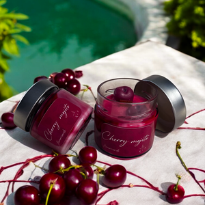 Cherry Mojito Cseresznye Illatú Szójagyertya - otthon & életmód - gyertya, illat, aroma - gyertya - Meska.hu