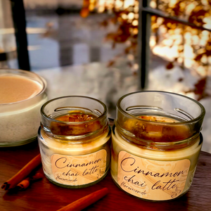 Cinnamon Chai Latte Fahéj Illatú Szójagyertya - otthon & életmód - gyertya, illat, aroma - gyertya - Meska.hu