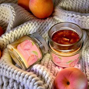 Cozy Peach Cream Őszibarack Illatú Szójagyertya - otthon & életmód - gyertya, illat, aroma - gyertya - Meska.hu