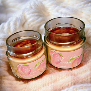 Cozy Peach Cream Őszibarack Illatú Szójagyertya - otthon & életmód - gyertya, illat, aroma - gyertya - Meska.hu