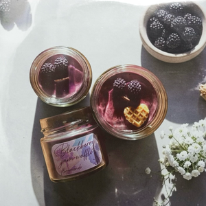 Blackberry Jam Waffle - Szederdzsem Illatú Szójagyertya - otthon & életmód - gyertya, illat, aroma - gyertya - Meska.hu