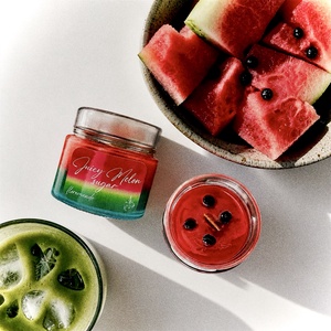 Juicy Melon Sugar Görögdinnye Illatú Szójagyertya - otthon & életmód - gyertya, illat, aroma - gyertya - Meska.hu