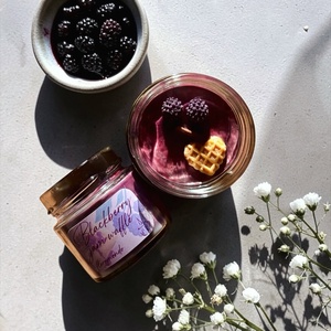 Blackberry Jam Waffle - Szederdzsem Illatú Szójagyertya - Meska.hu