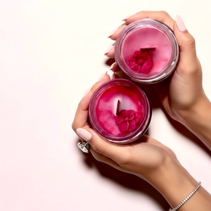 Peony Smash Bazsarózsa Illatú Tavaszi Szójagyertya - otthon & életmód - gyertya, illat, aroma - gyertya - Meska.hu