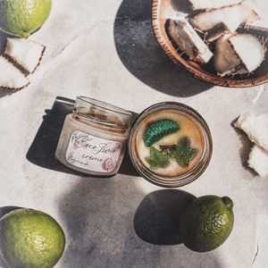 Coco Lime Cr�me - Lime És Kókusz Illatú Illatgyertya - Meska.hu