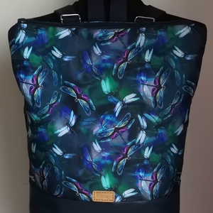 Szitakötő mintás hátizsák/city bag/női hátizsák hanga - Meska.hu