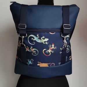 Színes gekkó mintás hátizsák/laptop hátizsák/laptop táska/city bag/női hátizsák róza - Meska.hu