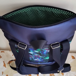 Szitakötő mintás roll-top hátizsák/Női hátizsák/city bag/hátizsák/hátitáska hanga - táska & tok - hátizsák - roll top hátizsák - Meska.hu