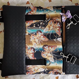 Arany pillangók nárcisz Roll top hátizsák - táska & tok - laptoptáska, laptop hátizsák - Meska.hu