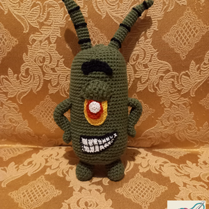 Plankton, horgolt mesehős - Meska.hu