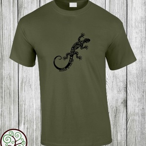 Gyíkos póló - ruha & divat - férfi ruha - póló - Meska.hu
