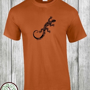 Gyíkos póló - ruha & divat - férfi ruha - póló - Meska.hu