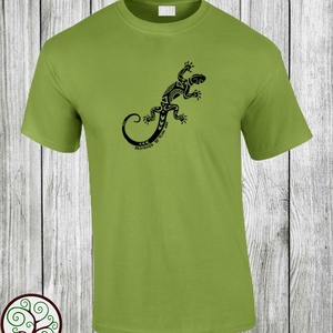 Gyíkos póló - ruha & divat - férfi ruha - póló - Meska.hu