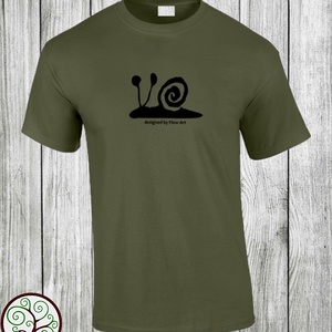 Csigás póló - ruha & divat - férfi ruha - póló - Meska.hu