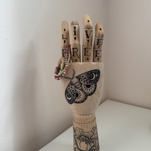�Live Free dotwork tattoo kéz - otthon & életmód - dekoráció - dísztárgy - Meska.hu