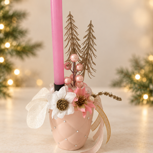 Bögrés gyertyás asztaldísz (az ár egy darabra vonatkozik) - karácsony - adventi díszek - adventi asztaldísz - Meska.hu