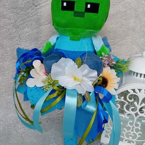 Ovis ballagási csokor Minecraft - otthon & életmód - dekoráció - virágdísz és tartó - csokor & virágdísz - Meska.hu