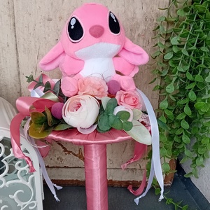 Ovis ballagási csokor - Stitch Angel, Otthon & Életmód, Dekoráció, Virágdísz és tartó, Csokor & Virágdísz, Virágkötés, MESKA