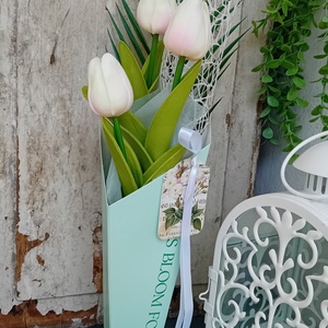 Tulipános csokor - Tulipán , Otthon & Életmód, Dekoráció, Virágdísz és tartó, Csokor & Virágdísz, Virágkötés, MESKA