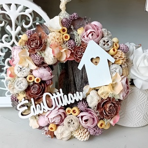 Édes Otthon romantikus tavaszi kopogtató - Meska.hu