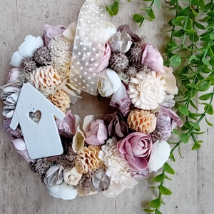 Mini ajtódísz, Otthon & Életmód, Dekoráció, Ajtó- és ablak dekoráció, Ajtódísz & Kopogtató, Virágkötés, MESKA