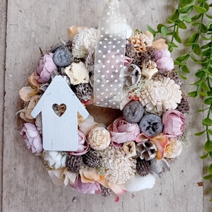 Mini tavaszi kopogtató - otthon & életmód - dekoráció - ajtó- és ablak dekoráció - ajtódísz & kopogtató - Meska.hu