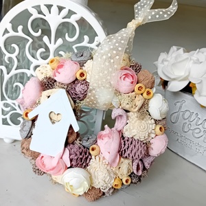 Mini tavaszi kopogtató - otthon & életmód - dekoráció - ajtó- és ablak dekoráció - ajtódísz & kopogtató - Meska.hu