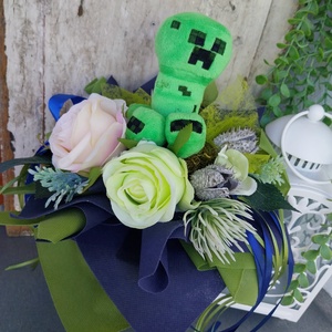 Ovis ballagási csokor - Minecraft - Meska.hu