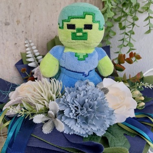 Ovis ballagási csokor - Minecraft  - otthon & életmód - virágdekoráció - virágok - virágcsokor - Meska.hu