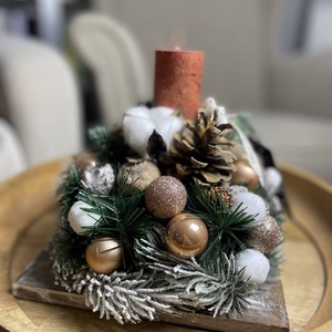 Elegáns karácsonyi asztaldísz - karácsony - adventi díszek - adventi asztaldísz - Meska.hu