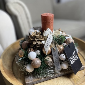 Elegáns karácsonyi asztaldísz - karácsony - adventi díszek - adventi asztaldísz - Meska.hu