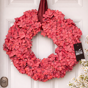 Tavaszi ajtódísz hortenziából, Otthon & Életmód, Dekoráció, Ajtó- és ablak dekoráció, Ajtódísz & Kopogtató, Virágkötés, MESKA