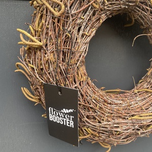 Tavaszi nyírfavesszőből szorosan kötött ajtódísz - otthon & életmód - dekoráció - ajtó- és ablak dekoráció - ajtódísz & kopogtató - Meska.hu