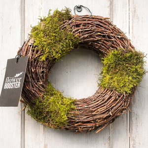 Tavaszi nyírfaágból és mohából készített nagy ajtódísz - otthon & életmód - dekoráció - ajtó- és ablak dekoráció - ajtódísz & kopogtató - Meska.hu