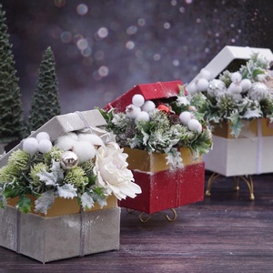 Karácsonyi doboz - szürke - karácsony - karácsonyi lakásdekoráció - karácsonyi lakásdíszek - Meska.hu