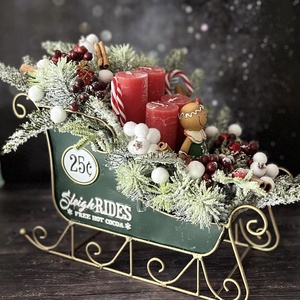 Szánkós adventi dísz - Meska.hu