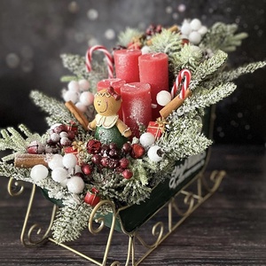 Szánkós adventi dísz - karácsony - adventi díszek - adventi asztaldísz - Meska.hu