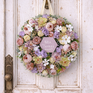 Tavaszi ajtódísz, Otthon & Életmód, Dekoráció, Ajtó- és ablak dekoráció, Ajtódísz & Kopogtató, Virágkötés, MESKA
