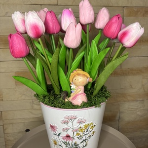 Tulipán asztaldísz  - Meska.hu