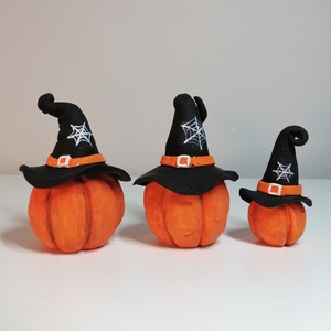 Kézzel készített gyurma halloween-i tök, Ünnepi dekoráció, Lakásdekoráció - otthon & életmód - dekoráció - halloween - halloweeni dekoráció - Meska.hu