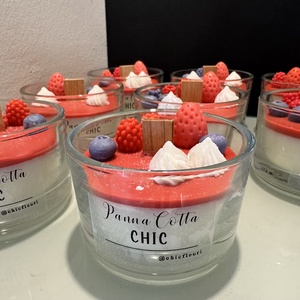 Gyümölcsös panna cotta gyertya - otthon & életmód - gyertya, illat, aroma - gyertya - Meska.hu